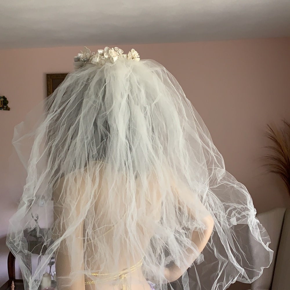 💕Vintage Wedding Veil 💕Ivory - Picture 6 of 14